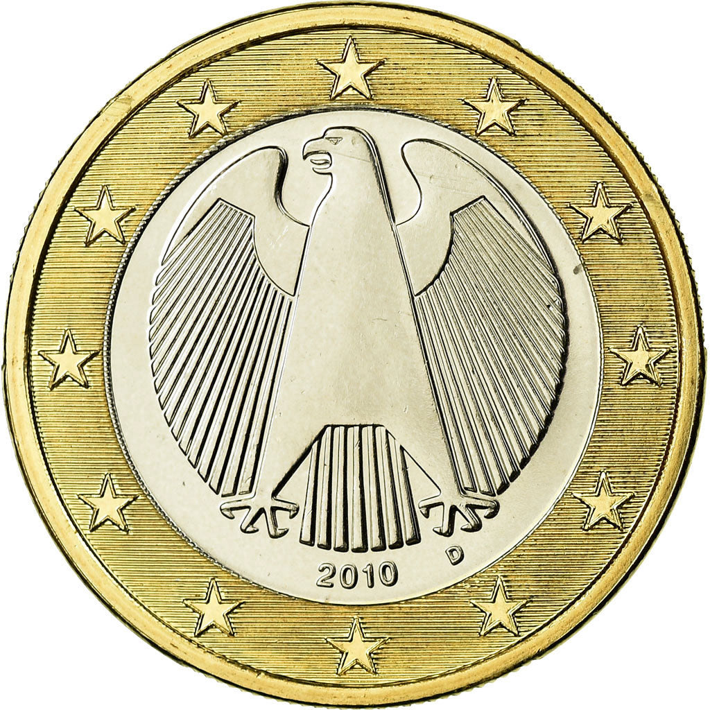 Bundesrepublik Deutschland, Euro, 2010, UNZ, Bi-Metallic, KM:257