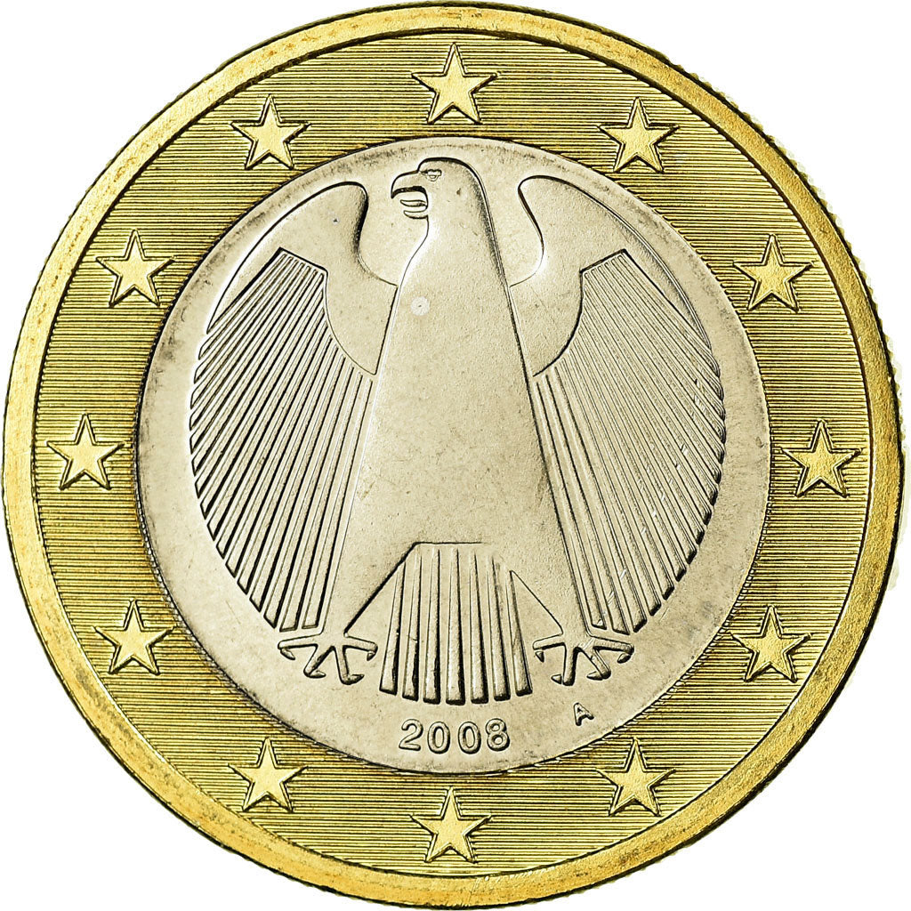 Niemcy - RFN, Euro, 2008, Berlin, MS(63), Bimetaliczny, KM:257