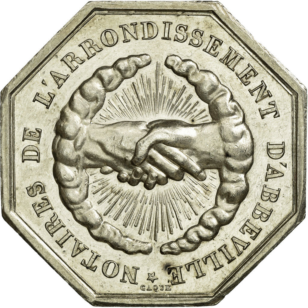 France, Token, Notary, MS(60-62), Silver