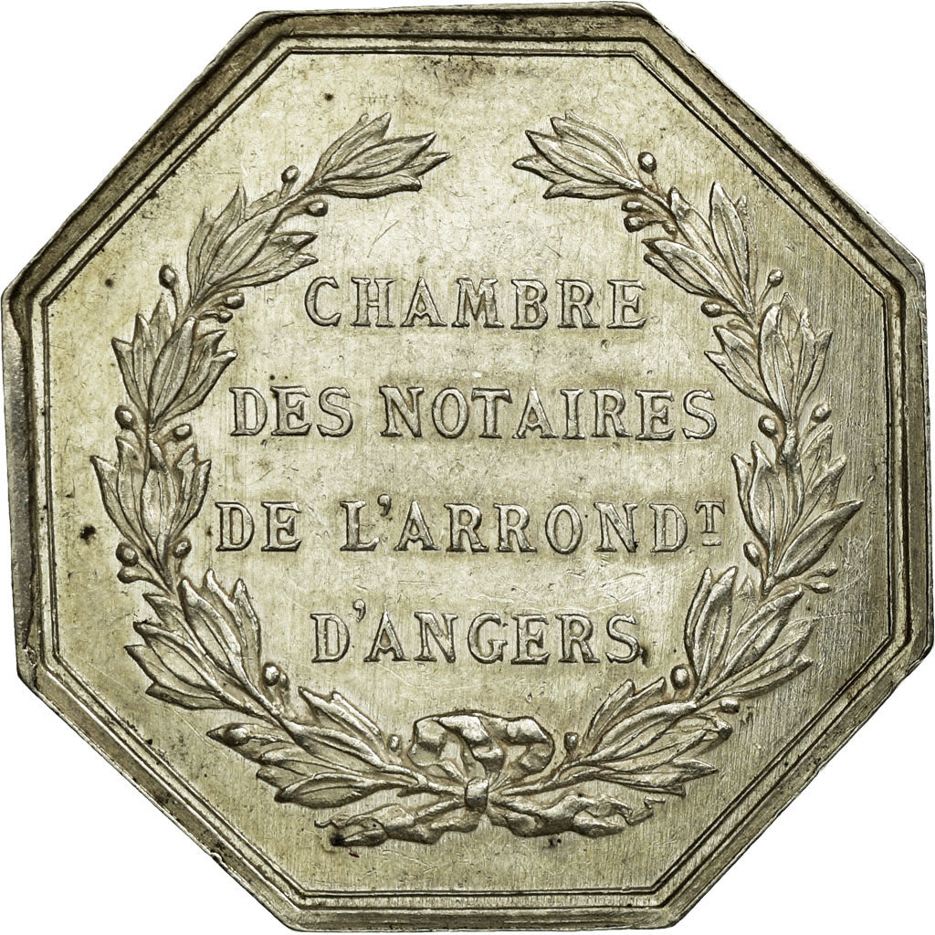 France, Token, Notary, MS(60-62), Silver, Lerouge:19a