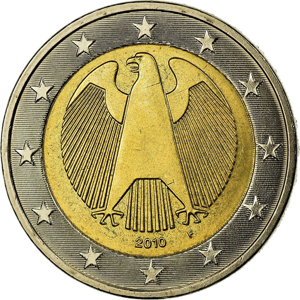 République fédérale allemande, 2 Euro, 2010, TTB, Bi-Metallic, KM:258