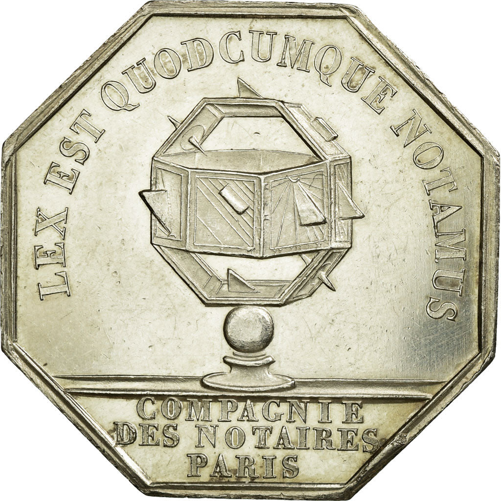 France, Jeton, Notary, SUP+, Argent, Lerouge:319