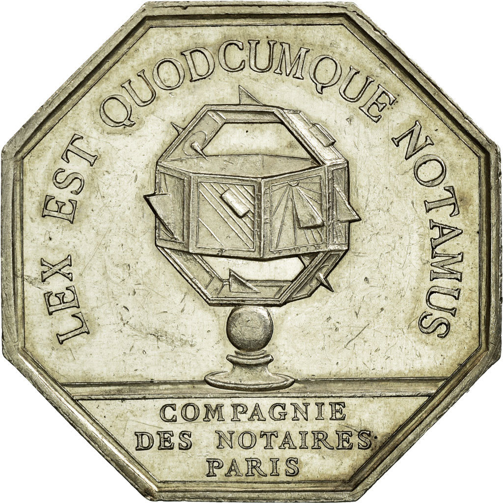 France, Token, Notary, AU(55-58), Silver