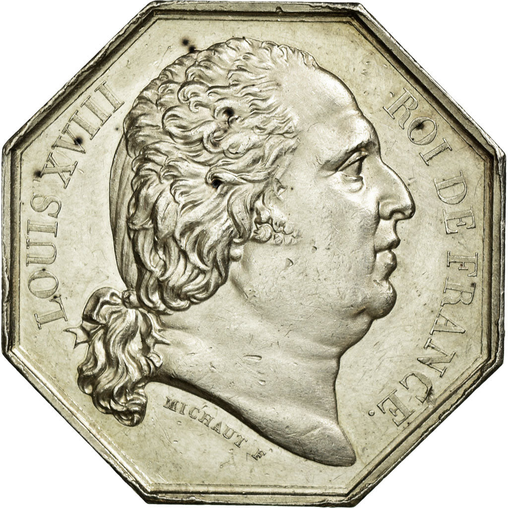 France, Token, Notary, MS(60-62), Silver, Lerouge:316a