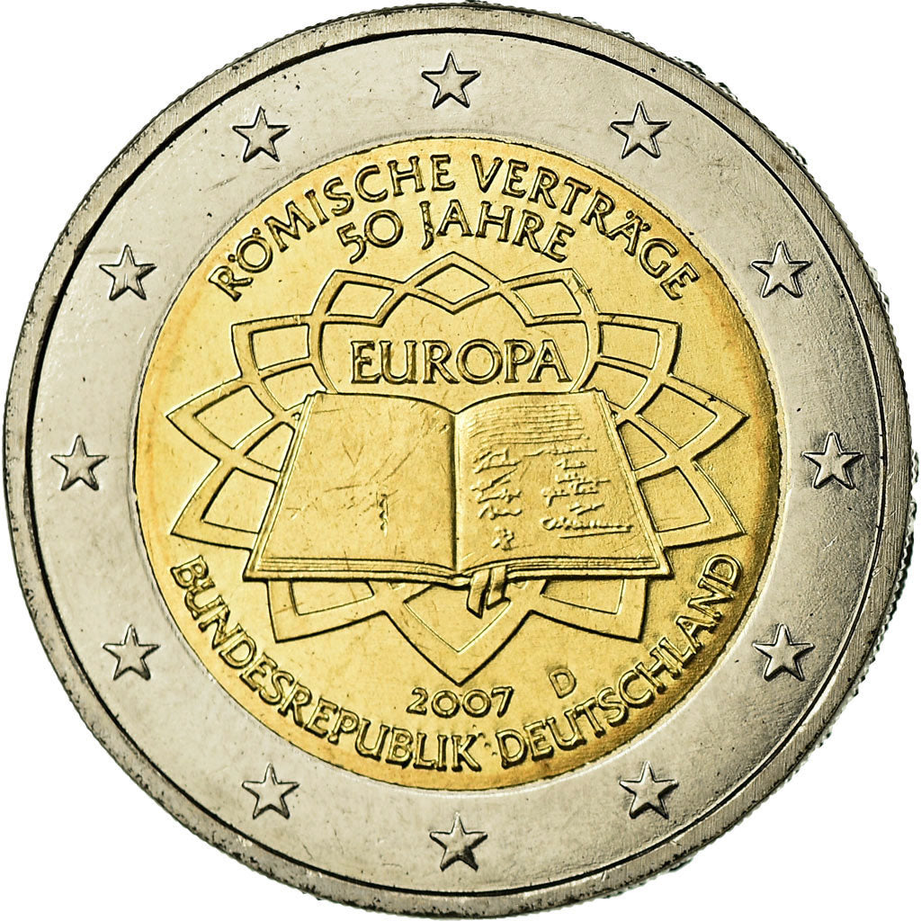 République fédérale allemande, 2 Euro, 2007, TTB, Bi-Metallic, KM:259