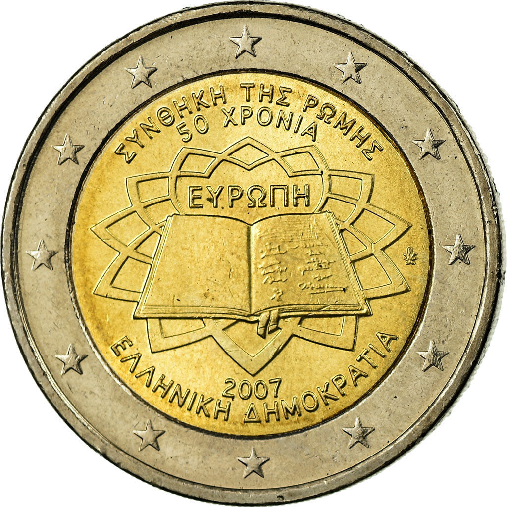 Grèce, 2 Euro, 2007, SUP, Bi-Metallic, KM:216