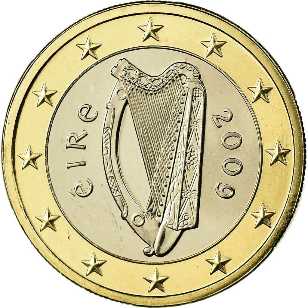 IRELAND REPUBLIC, Euro, 2009, UNZ, Bi-Metallic, KM:50