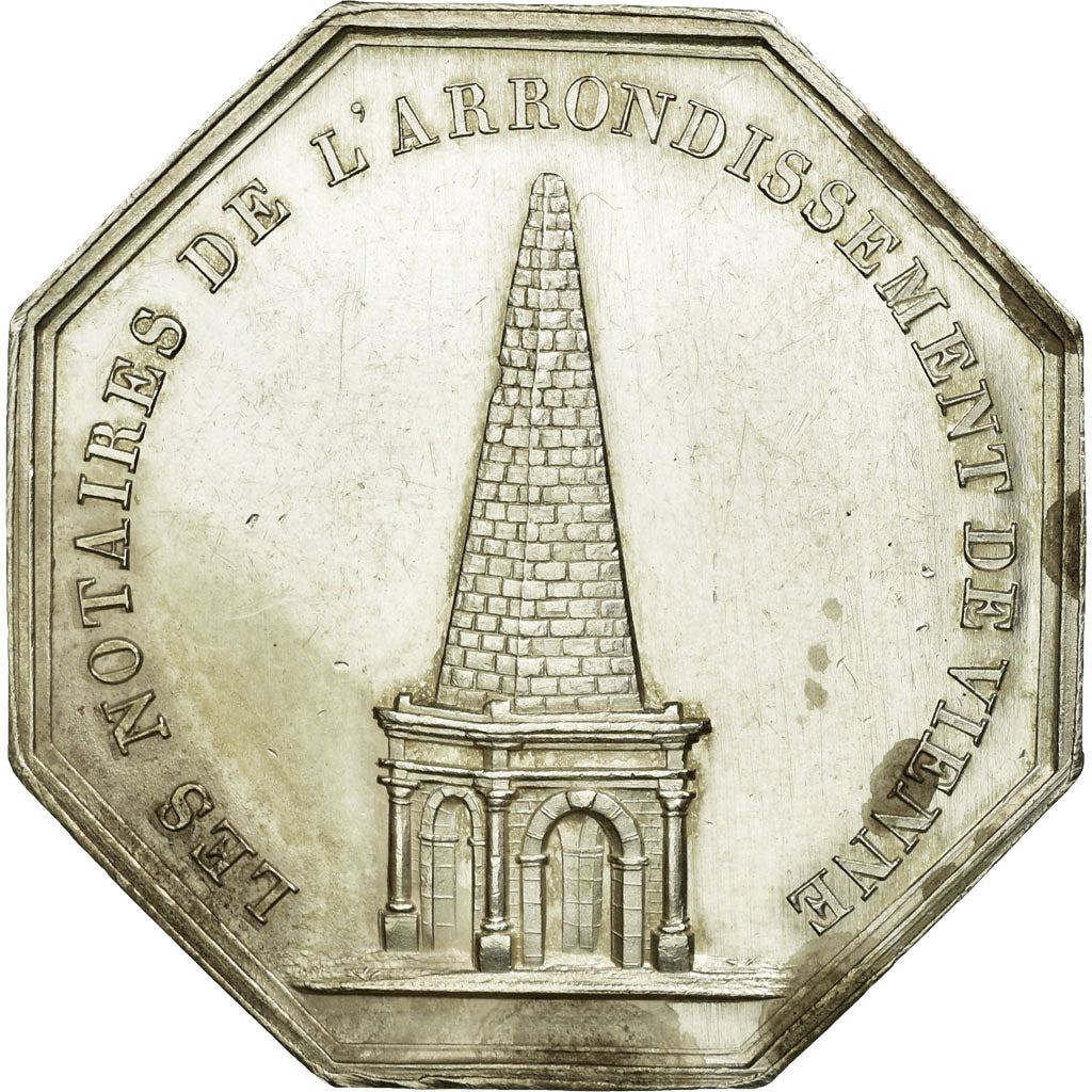 France, Token, Notary, 1837, AU(55-58), Silver, Lerouge:435