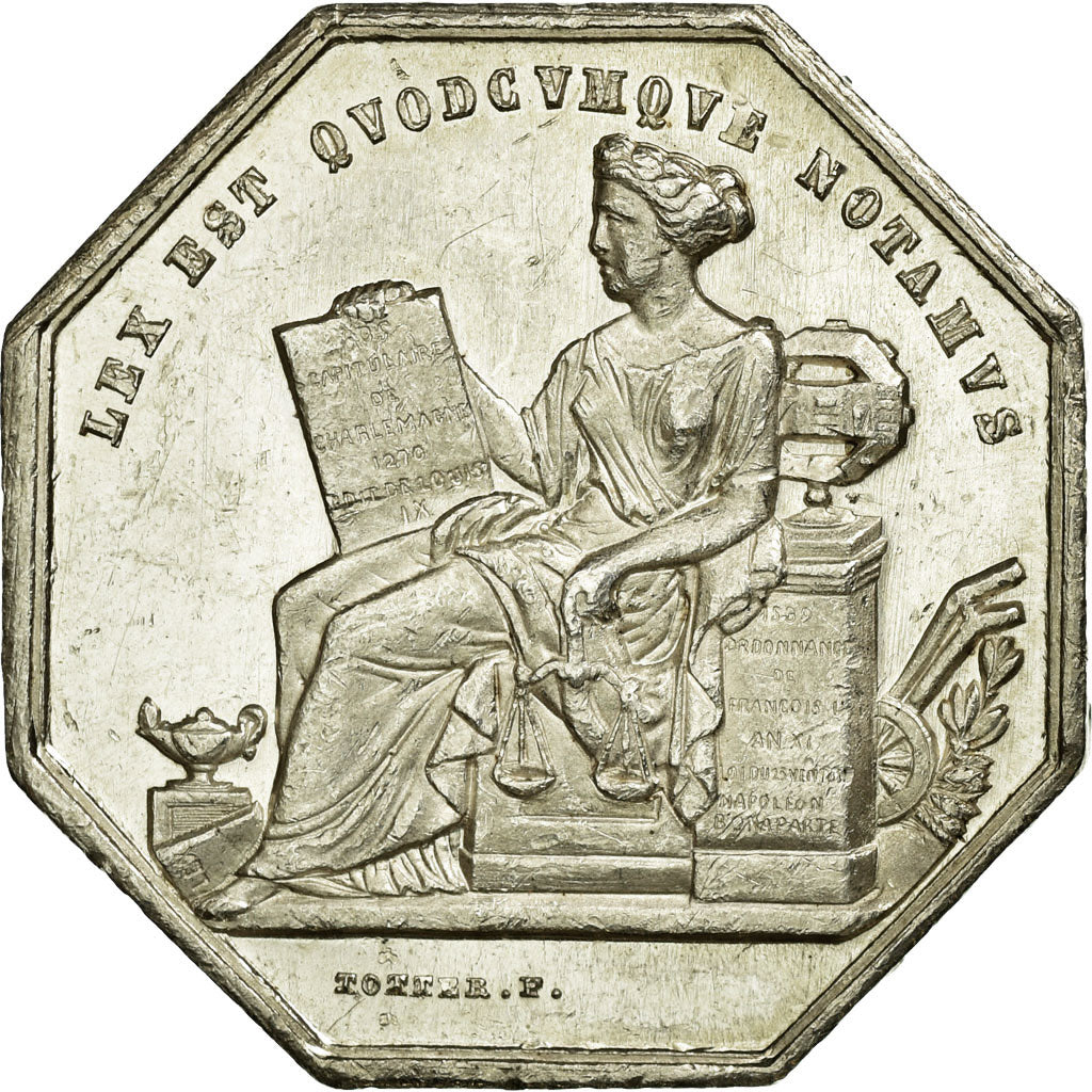 France, Token, Notaires de l'Arrondissement de Villefranche, Rhône, n.d.
