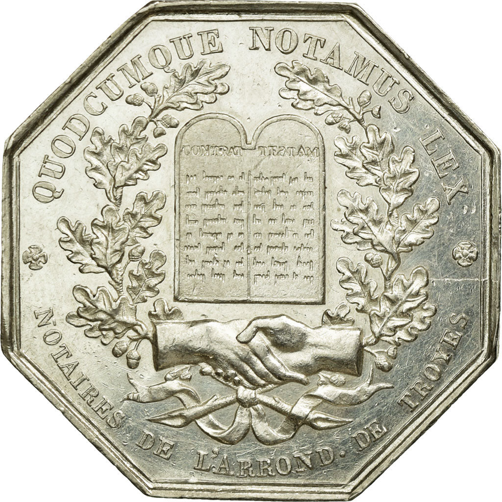 France, Jeton, Notary, SUP+, Argent, Lerouge:413