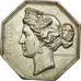 France, Token, Notary, 1833, MS(60-62), Silver, Lerouge:413