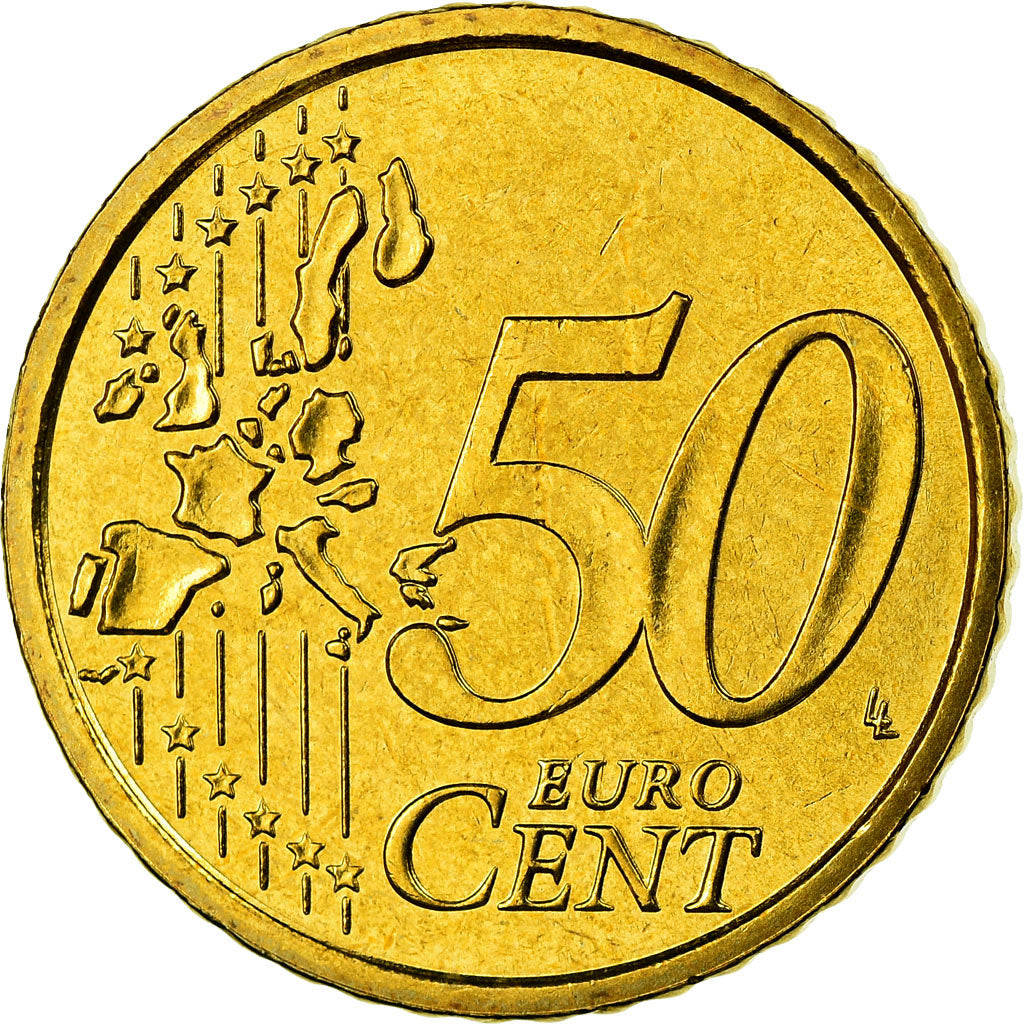 Italy, 50 Euro Cent, 2005, MS(65-70), Brass, KM:215