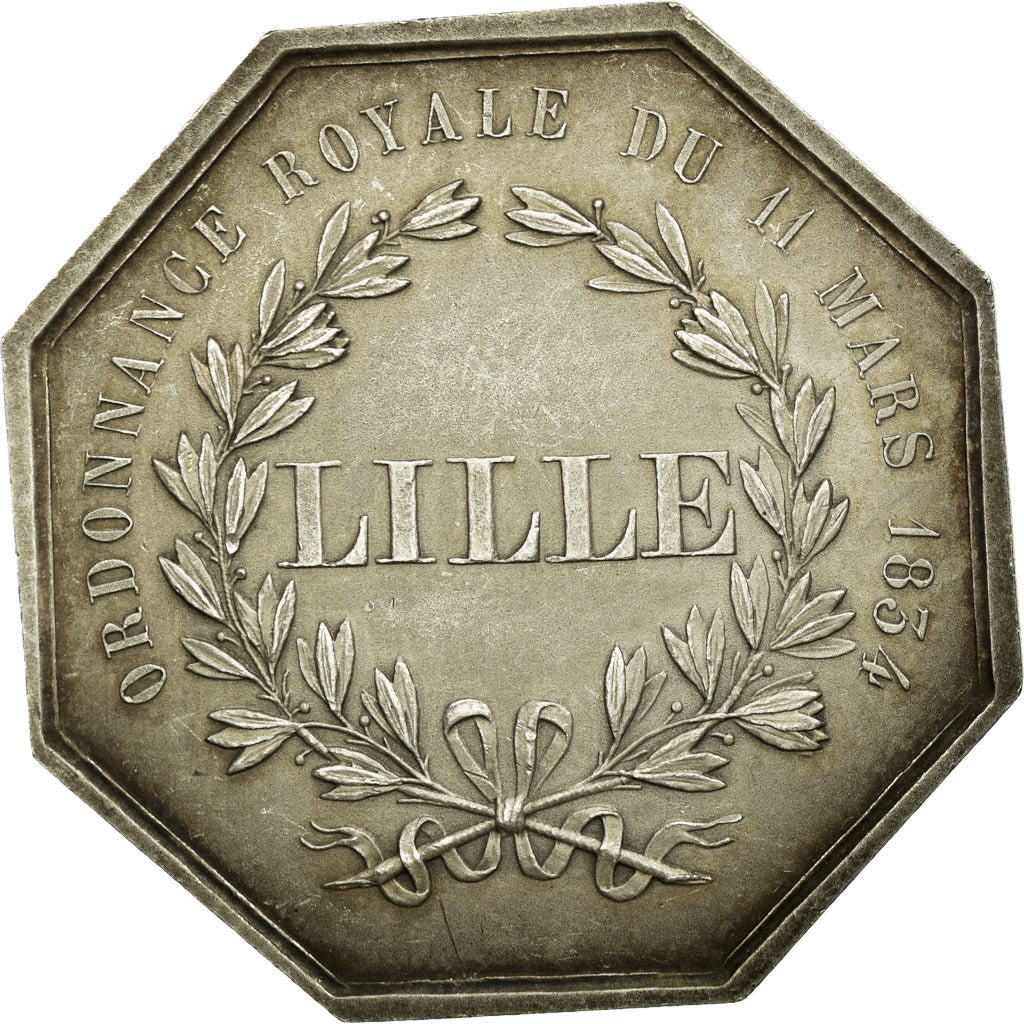 France, Jeton, Savings Bank, 1834, SUP, Argent, Jacqmin:41