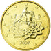 Włochy, 50 Euro Cent, 2007, Rome, MS(63), Mosiądz, KM:215