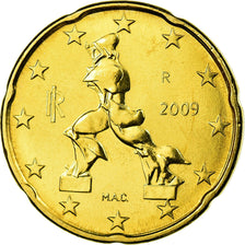 Italia, 20 Euro Cent, 2009, SPL, Ottone, KM:248