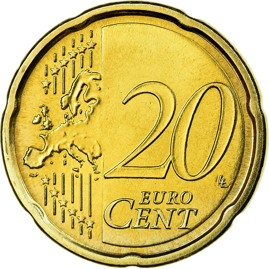 Italia, 20 Euro Cent, 2009, SPL, Ottone, KM:248