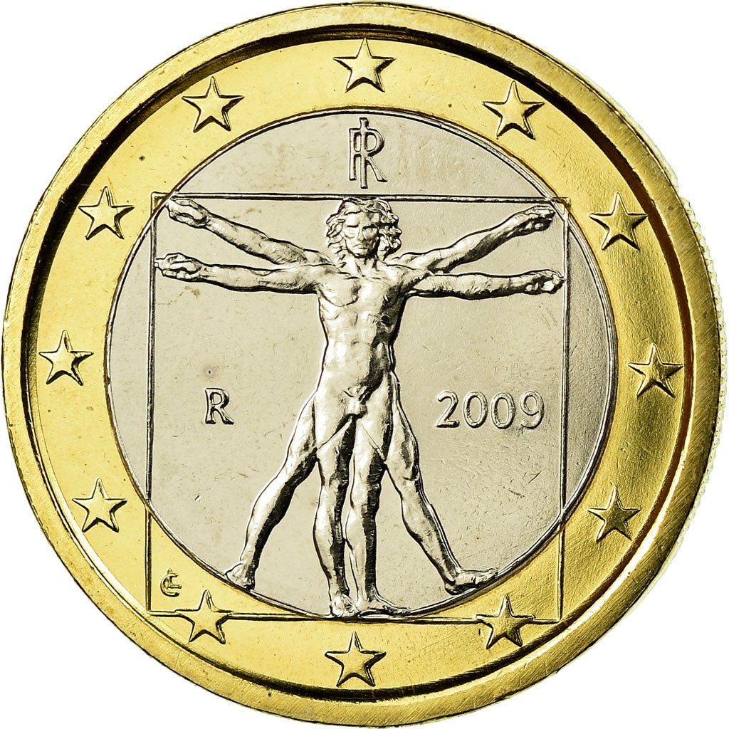 Italien, Euro, 2009, UNZ, Bi-Metallic, KM:250