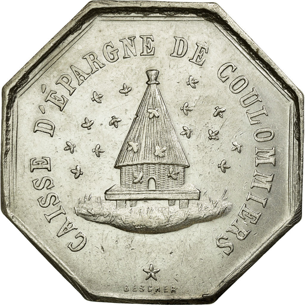 France, Token, Savings Bank, AU(55-58), Silver, Jacqmin:23