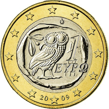 Grecja, Euro, 2009, Athens, MS(63), Bimetaliczny, KM:214
