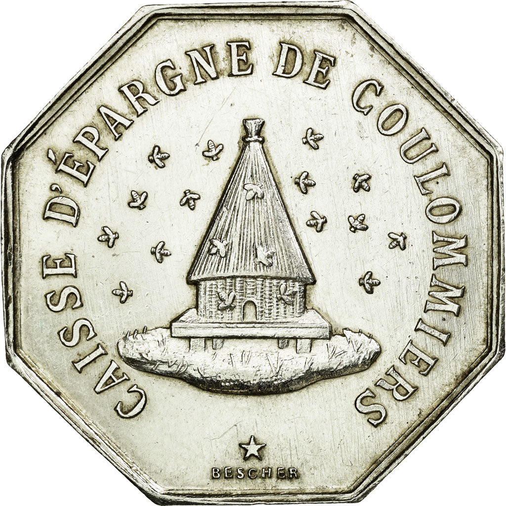 France, Token, Savings Bank, AU(55-58), Silver, Jacqmin:23