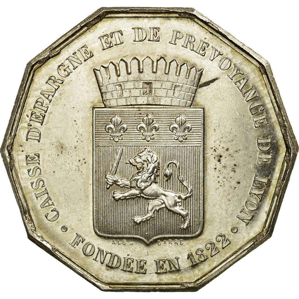 France, Token, Savings Bank, MS(60-62), Silver, Jacqmin:44