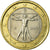 Itália, Euro, 2003, AU(55-58), Bimetálico, KM:216