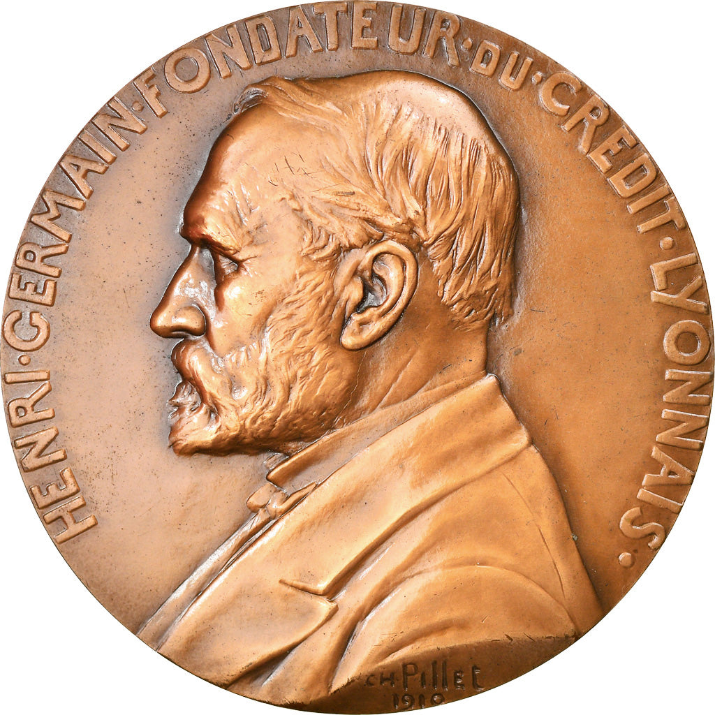 France, Médaille, Savings Bank, Henri Germain , Fondateur du Crédit Lyonnais