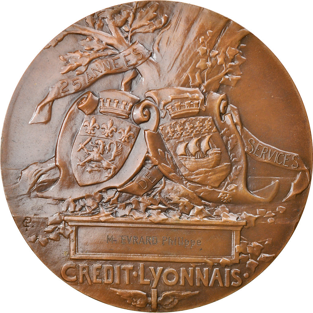France, Médaille, Savings Bank, Henri Germain , Fondateur du Crédit Lyonnais