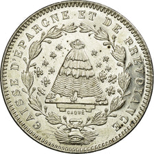 France, Token, Savings Bank, MS(60-62), Silver, Jacqmin:2