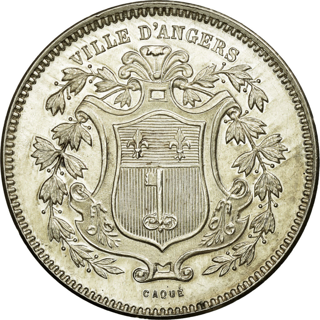 France, Token, Savings Bank, MS(60-62), Silver, Jacqmin:2