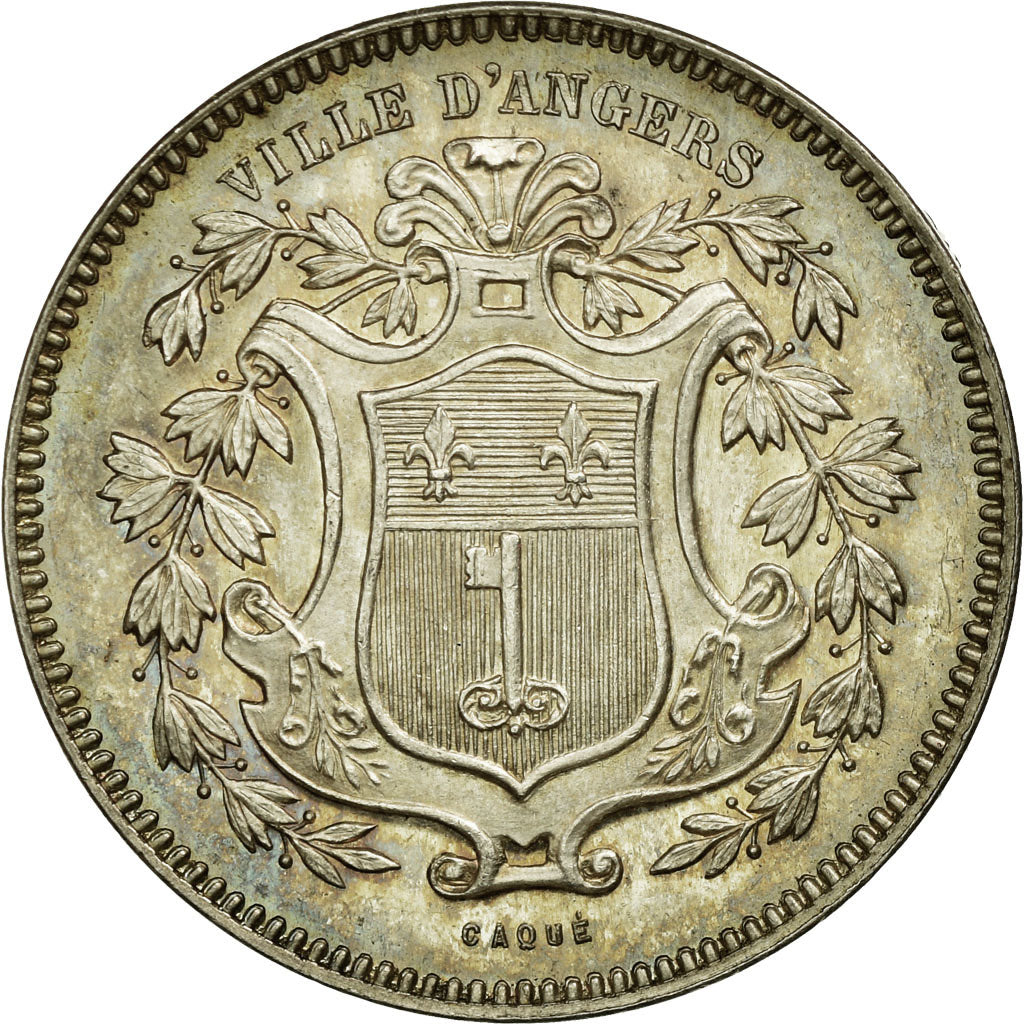France, Token, Savings Bank, MS(60-62), Silver, Jacqmin:2