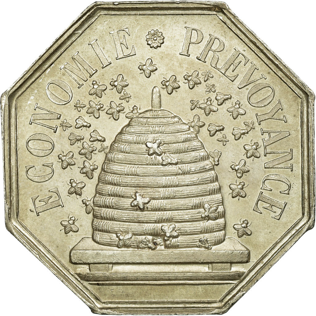 France, Token, Caisse d'Epargne de Valenciennes, Silver, AU(50-53), Jacqmin:103