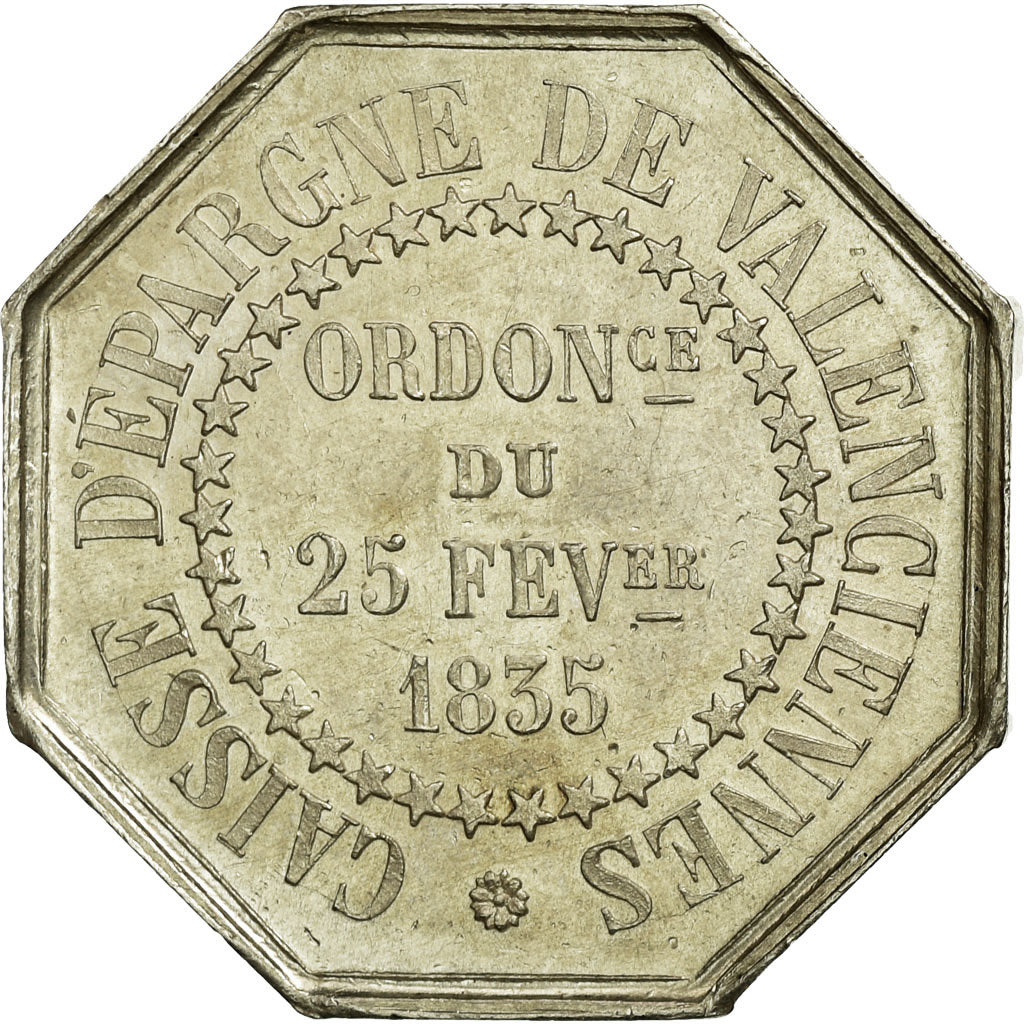France, Token, Caisse d'Epargne de Valenciennes, Silver, AU(50-53), Jacqmin:103