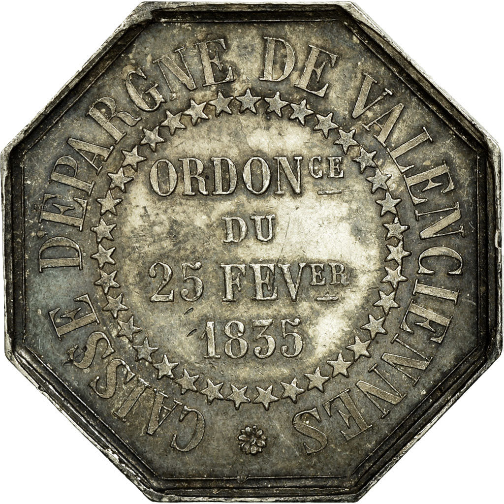 France, Token, Caisse d'Epargne de Valenciennes, Silver, AU(50-53), Jacqmin:103