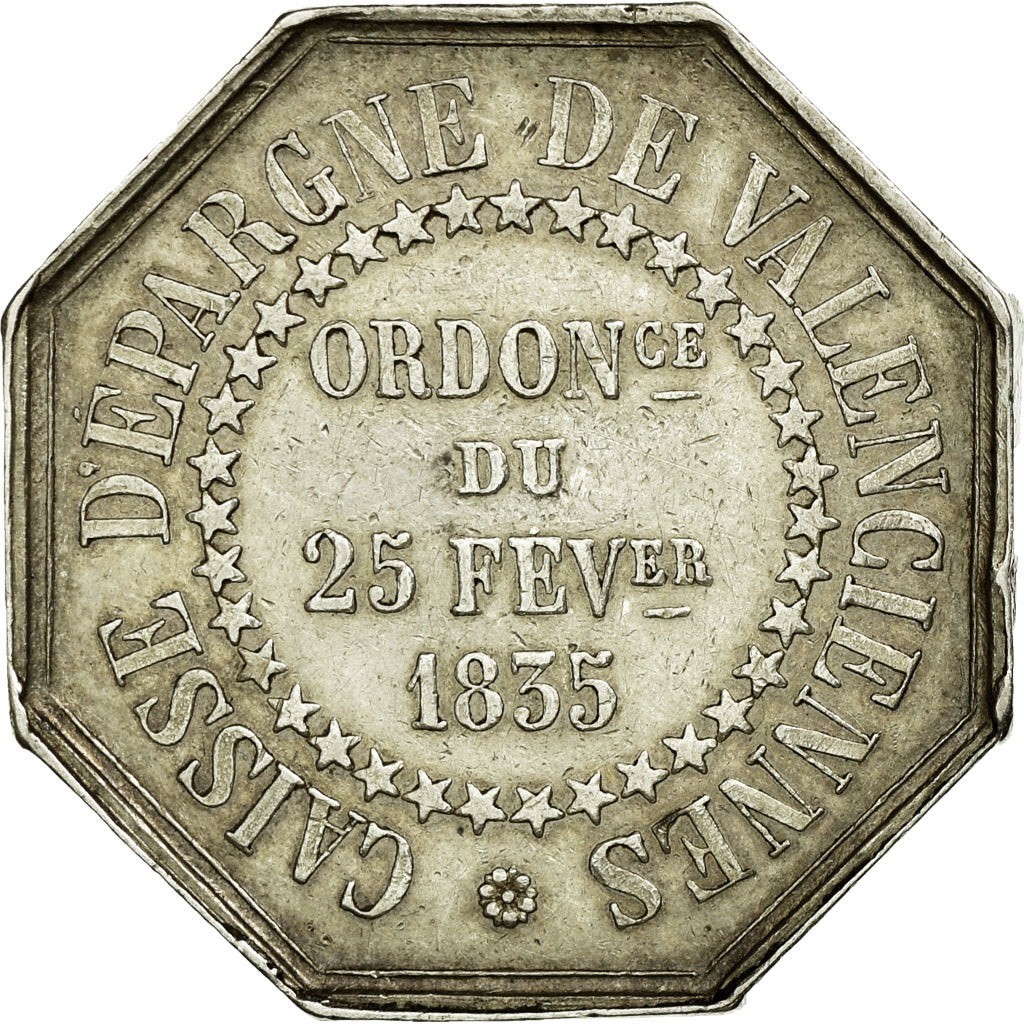 France, Token, Caisse d'Epargne de Valenciennes, Silver, AU(50-53), Jacqmin:103