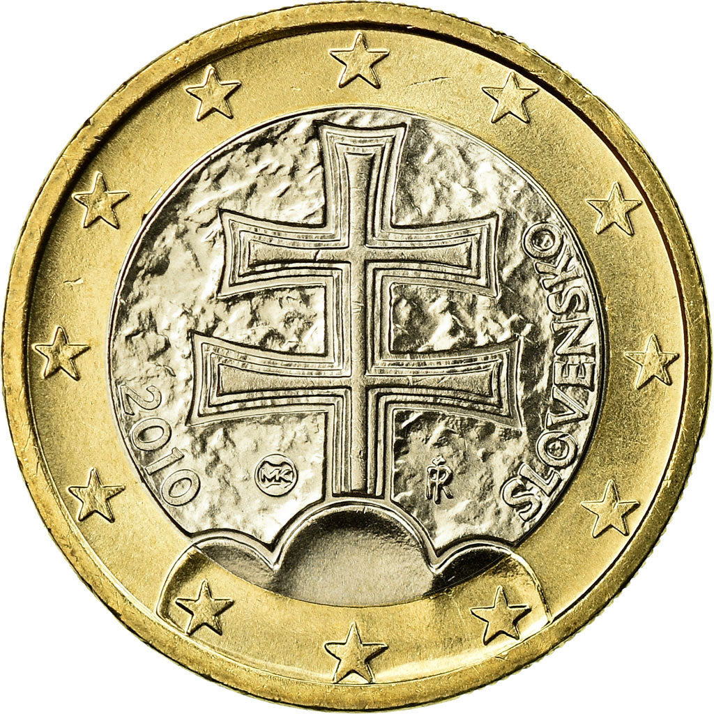 Eslováquia, Euro, 2010, MS(63), Bimetálico, KM:101