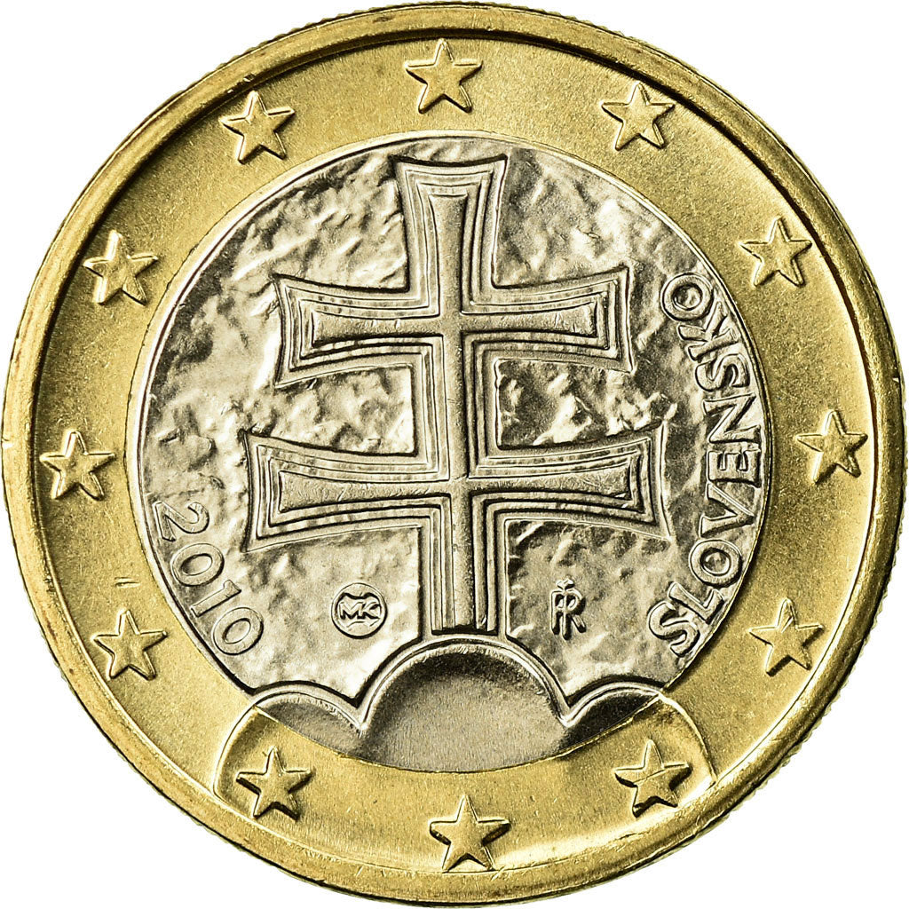 Slovakia, Euro, 2010, MS(63), Bi-Metallic, KM:101