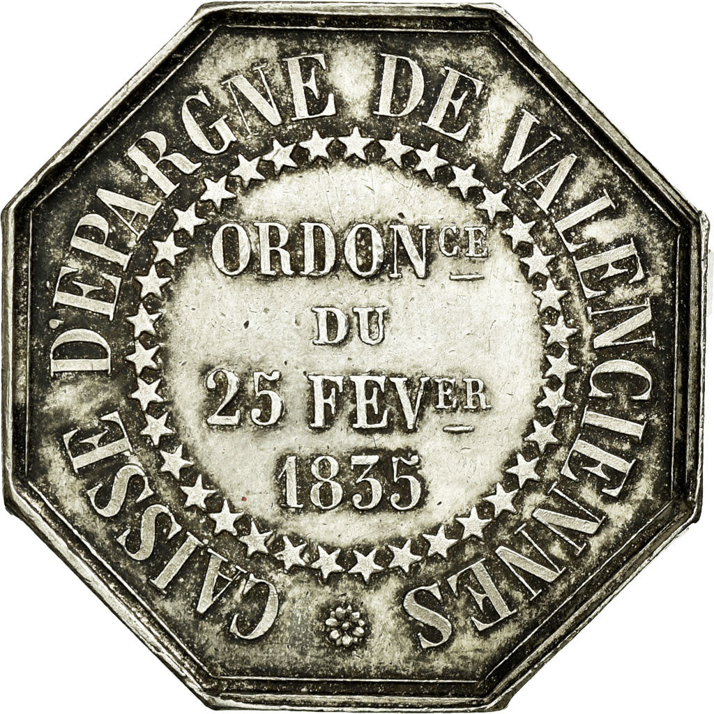 France, Token, Caisse d'Epargne de Valenciennes, Silver, AU(50-53), Jacqmin:103