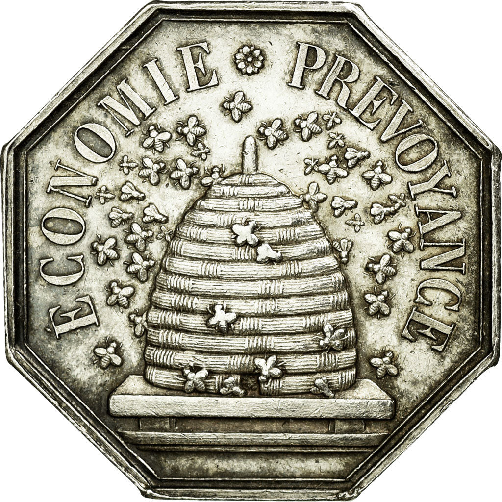 France, Token, Caisse d'Epargne de Valenciennes, Silver, AU(50-53), Jacqmin:103