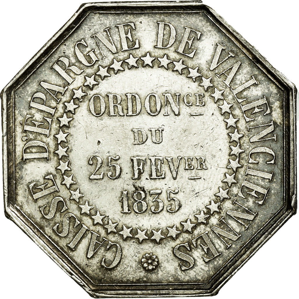 France, Token, Caisse d'Epargne de Valenciennes, Silver, AU(50-53), Jacqmin:103