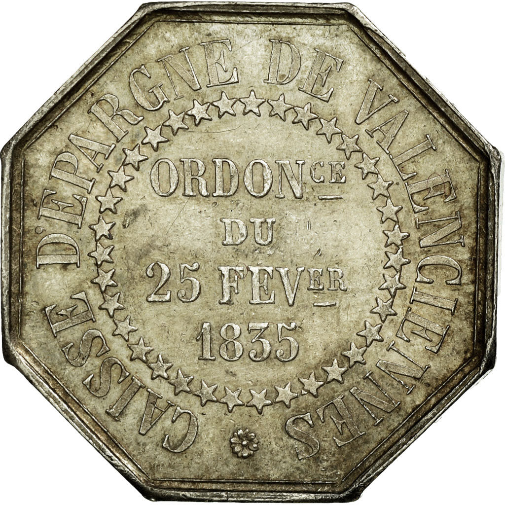 France, Token, Caisse d'Epargne de Valenciennes, Silver, AU(50-53), Jacqmin:103