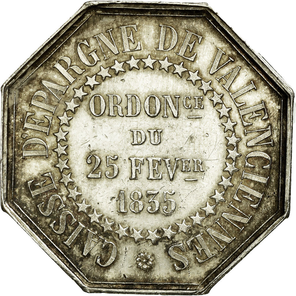France, Token, Caisse d'Epargne de Valenciennes, Silver, AU(50-53), Jacqmin:103