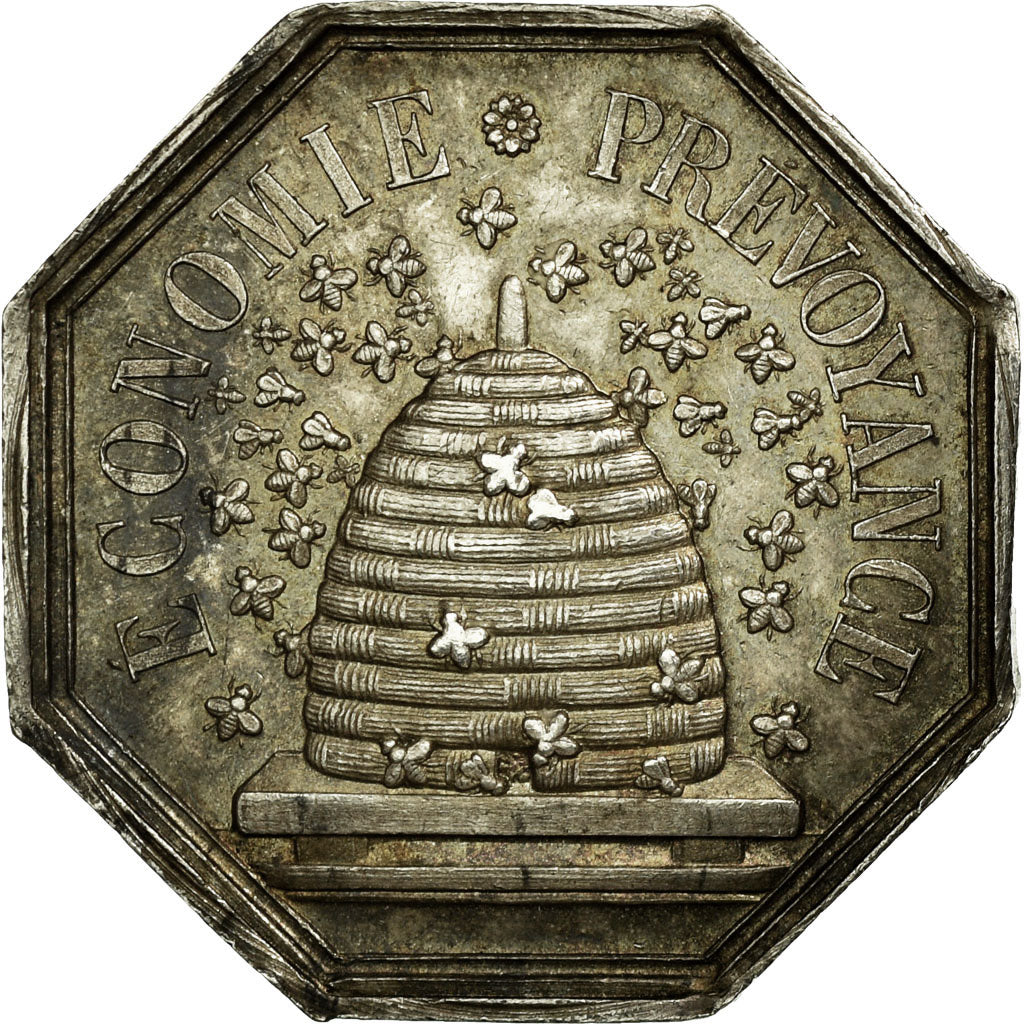 France, Token, Caisse d'Epargne de Valenciennes, Silver, AU(50-53), Jacqmin:103