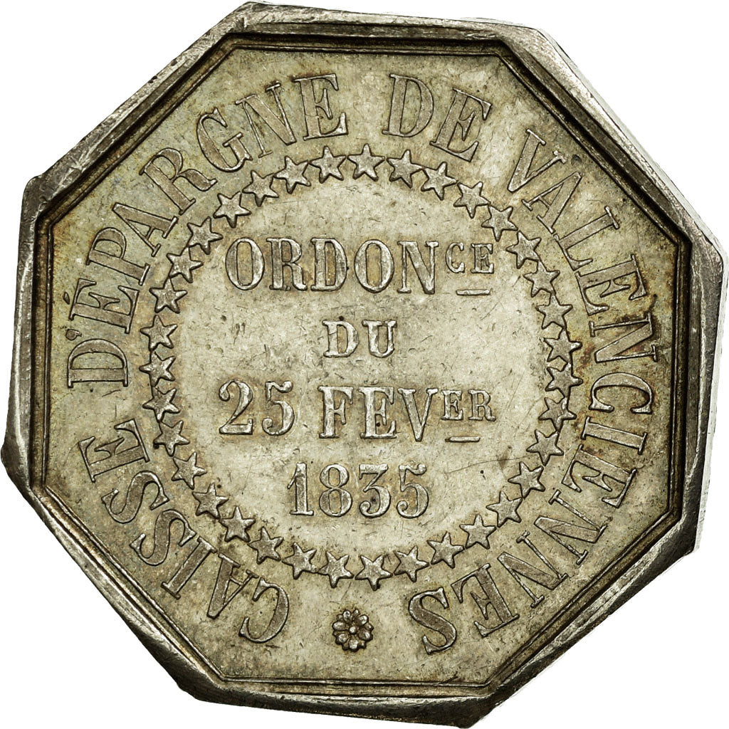 France, Token, Caisse d'Epargne de Valenciennes, Silver, AU(50-53), Jacqmin:103