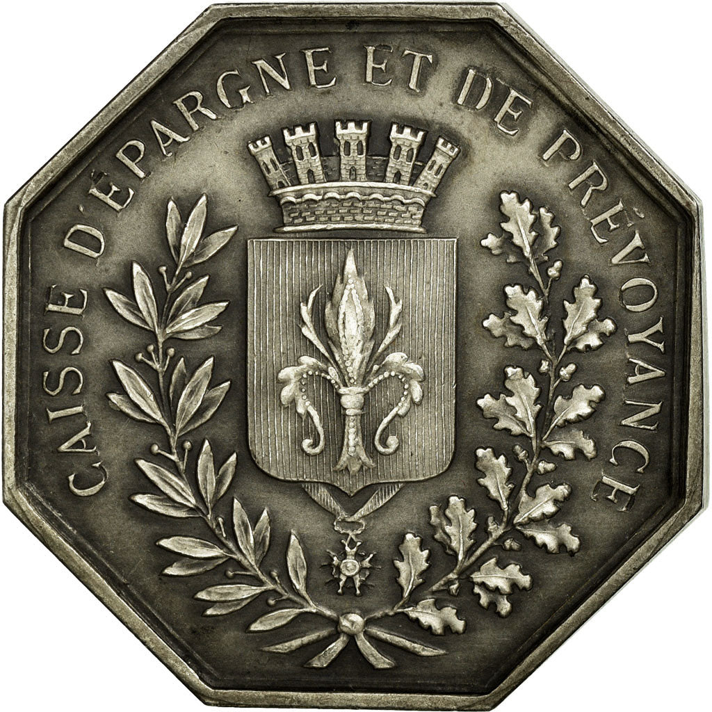 France, Token, Savings Bank, AU(55-58), Silver, Jacqmin:41