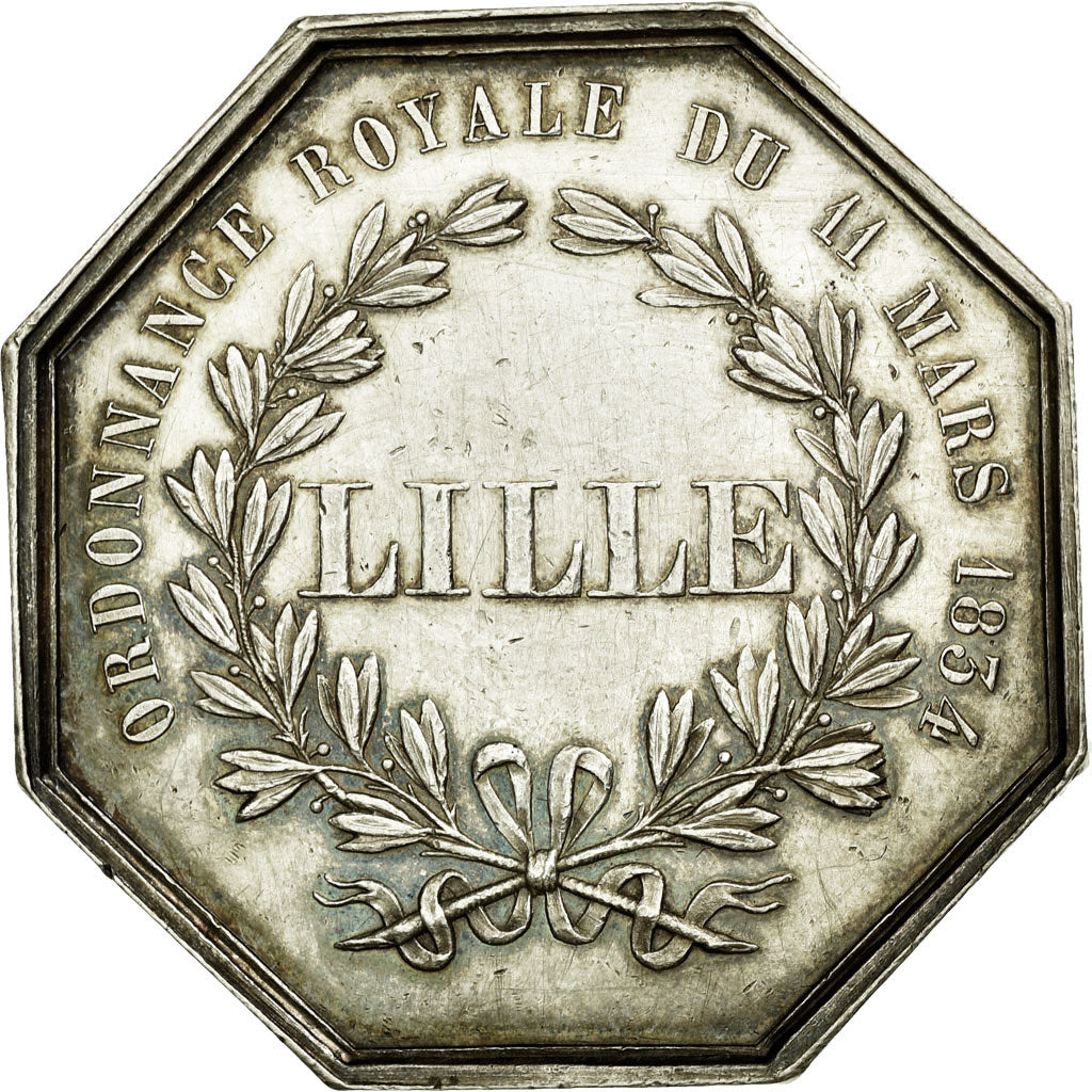 France, Token, Savings Bank, AU(55-58), Silver, Jacqmin:39