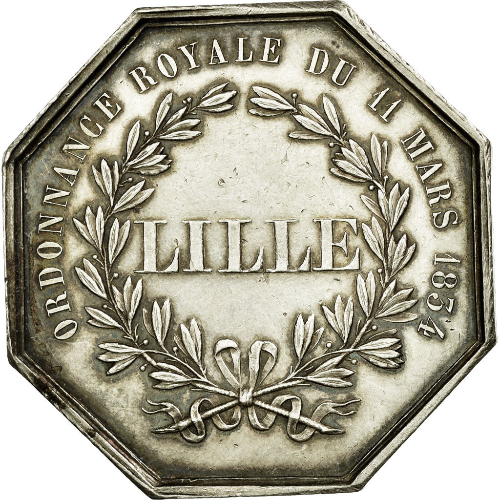 France, Token, Savings Bank, AU(55-58), Silver, Jacqmin:39