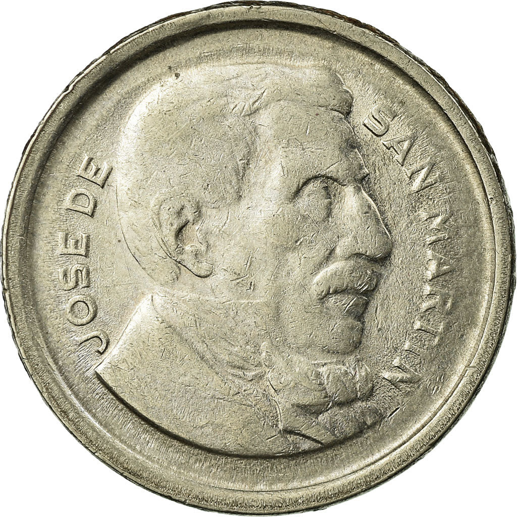 Coin, Argentina, 50 Centavos, 1955, EF(40-45), Nickel Clad Steel, KM:49