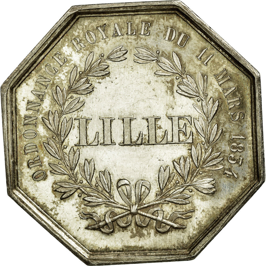 France, Token, Savings Bank, MS(60-62), Silver, Jacqmin:40