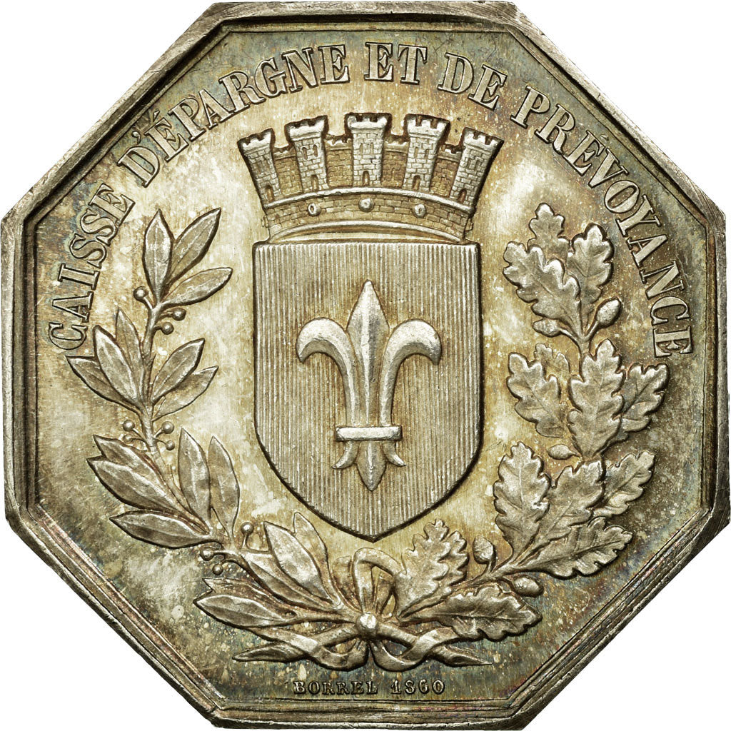Frankreich, Token, Savings Bank, VZ+, Silber, Jacqmin:40